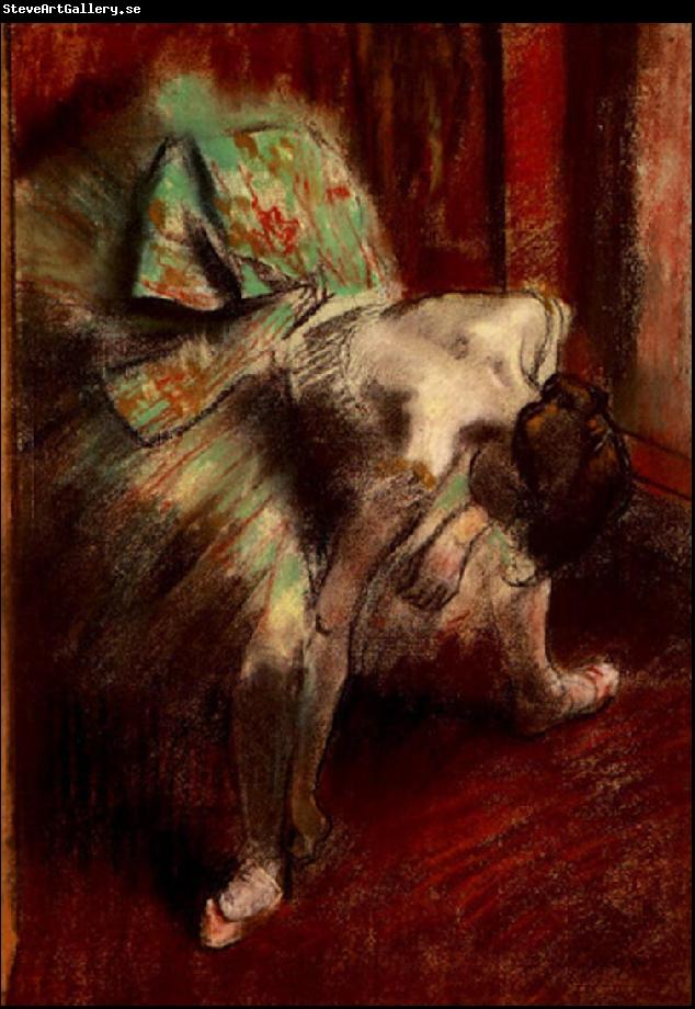 Edgar Degas Dancer in Green Tutu